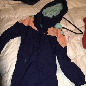 Free People rain jacket, long sz S worn once